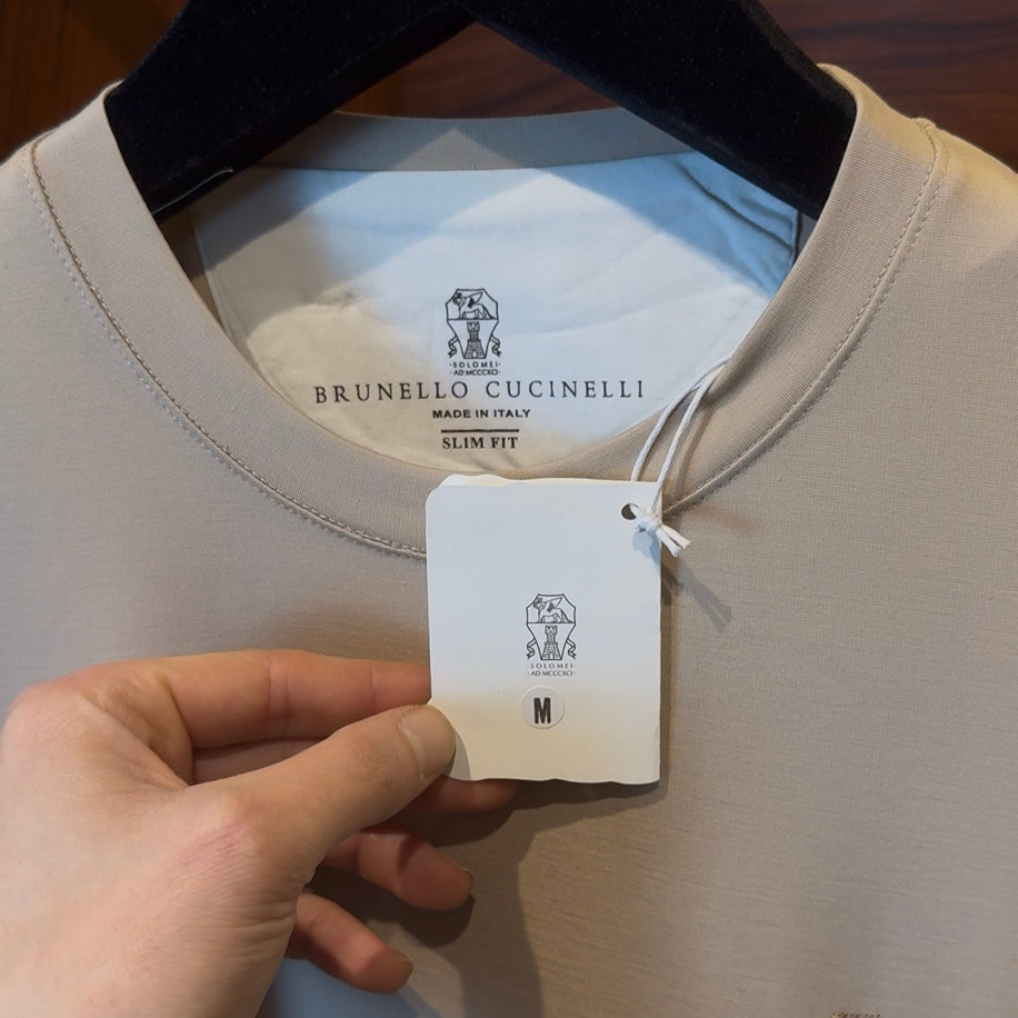 Brunello Cucinelli Custom Fabric Beige Tshirt