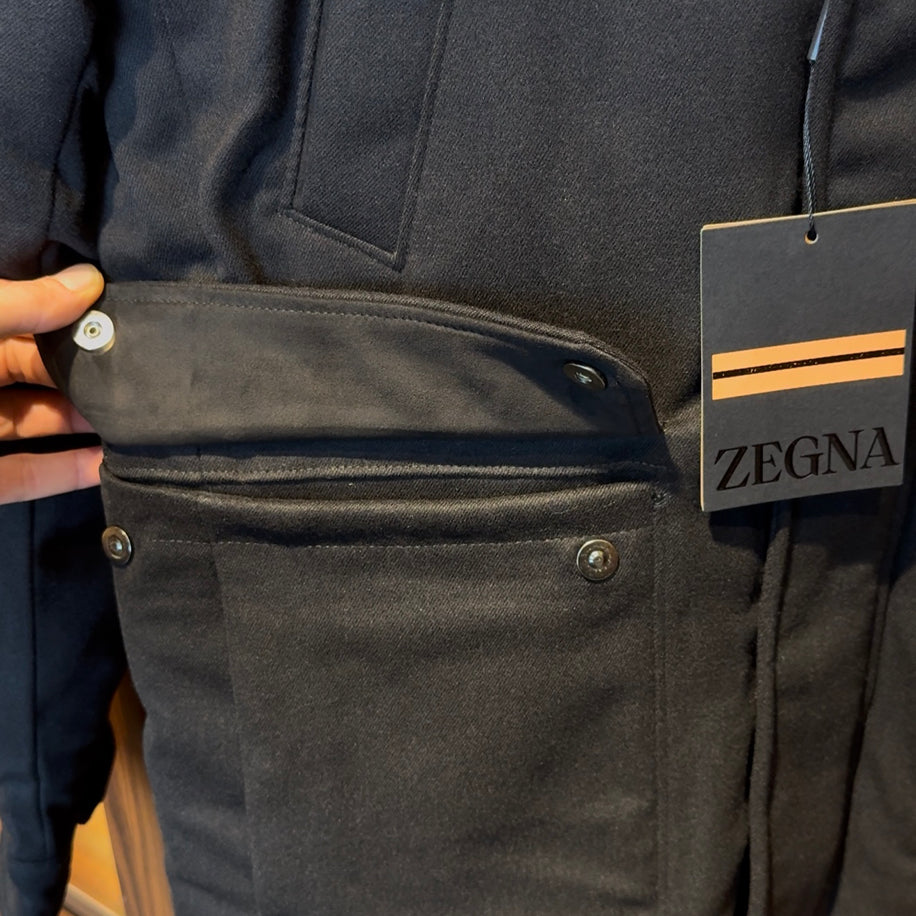 Zegna Goose Down Black Coat