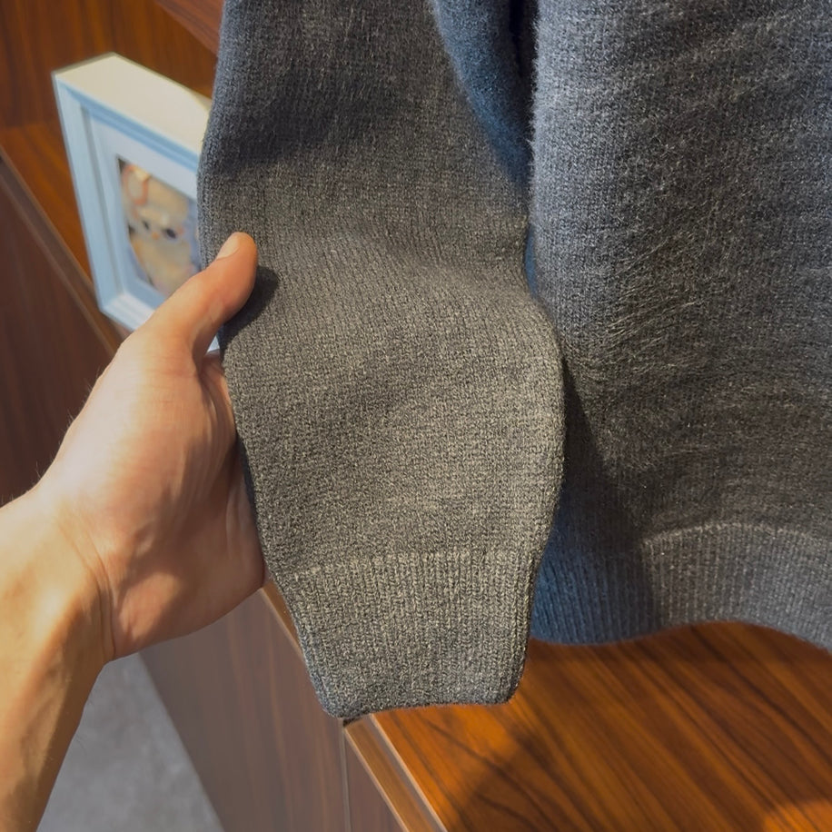 Dolce Gabbana Long Sleeve Gray Sweater