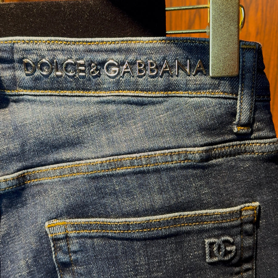 Dolce Gabbana Lycra Blue Jeans