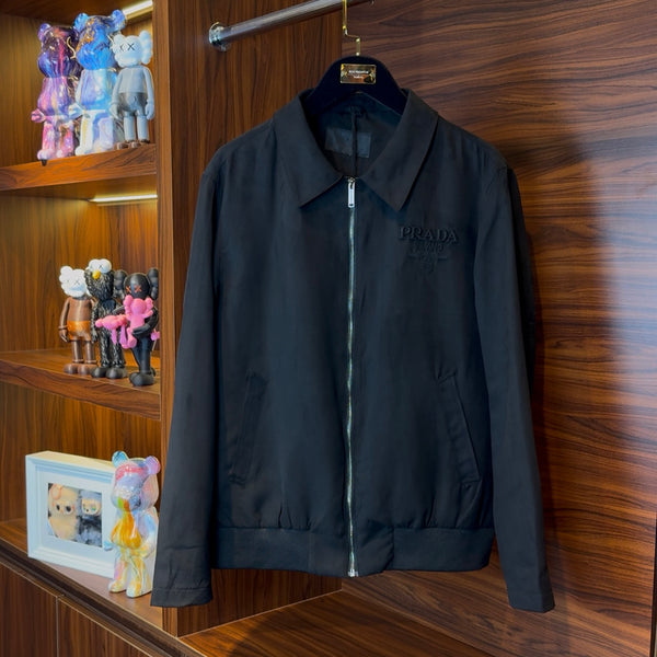 Prada Suede Jacket Black