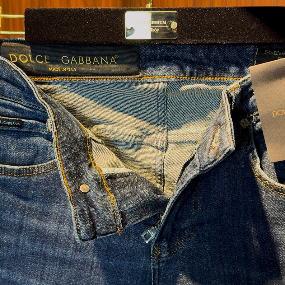 Dolce Gabbana Lycra Blue Jeans