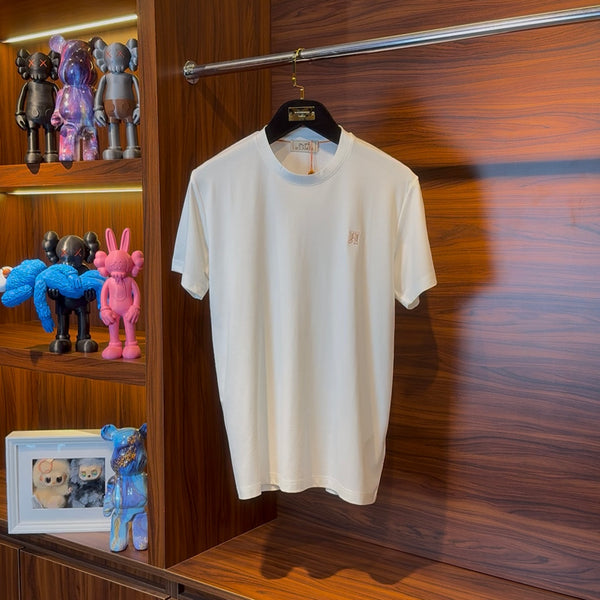 Hermes Special Fabric White Tshirt