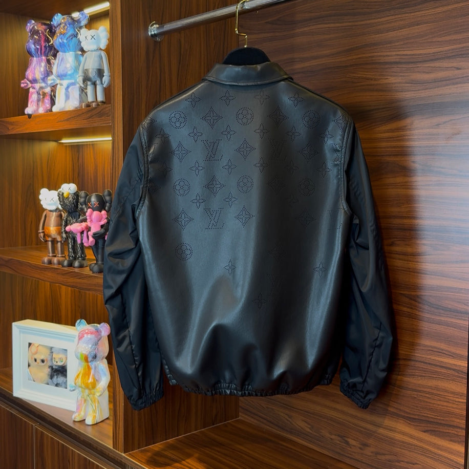 Louis Vuitton Perforated Noir Leather Jacket