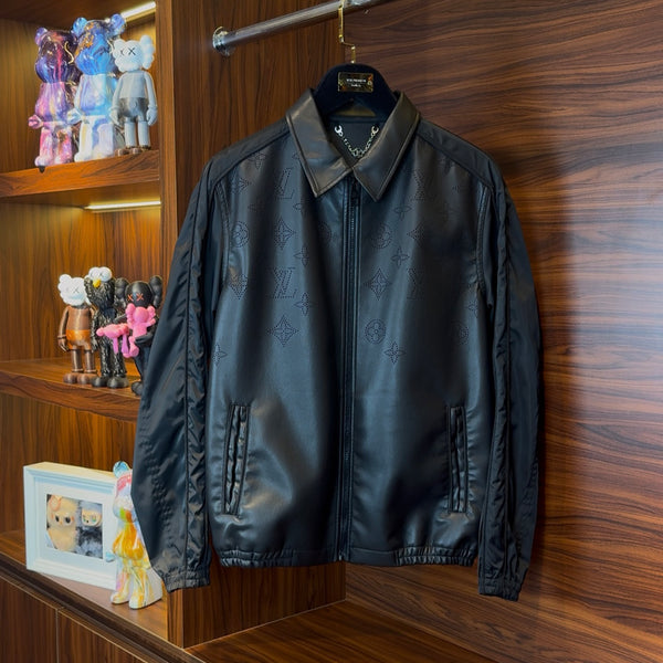 Louis Vuitton Perforated Noir Leather Jacket