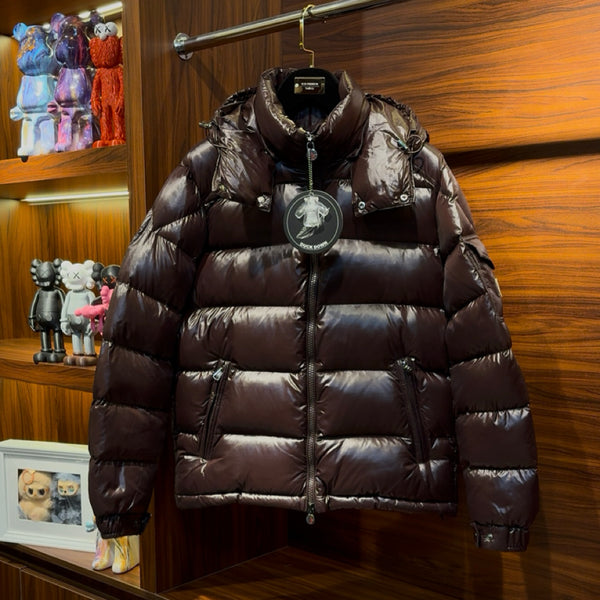 Moncler Maya Goose Down Bitter Brown Coat