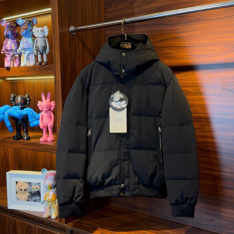 Alexander McQueen Down Black Coat