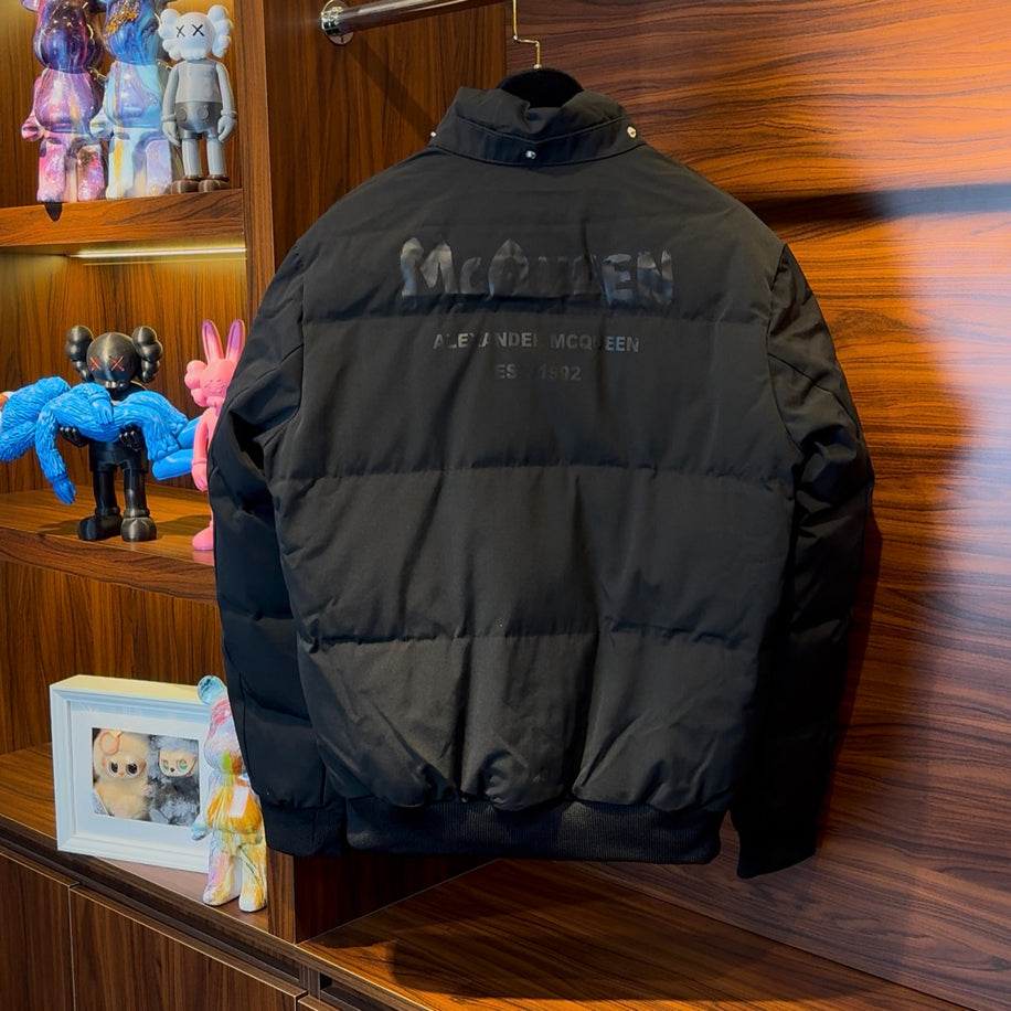 Alexander McQueen Down Black Coat