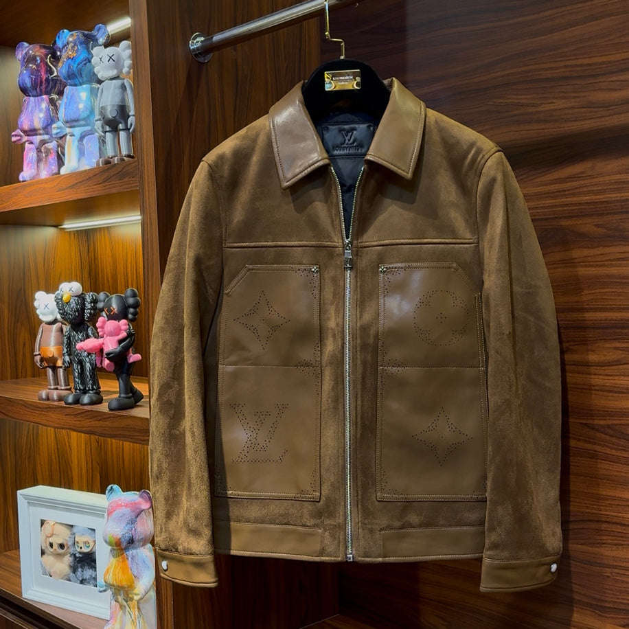 Louis Vuitton Suede Nubuck Leather Jacket