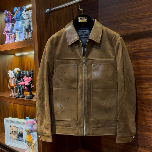 Louis Vuitton Suede Nubuck Leather Jacket
