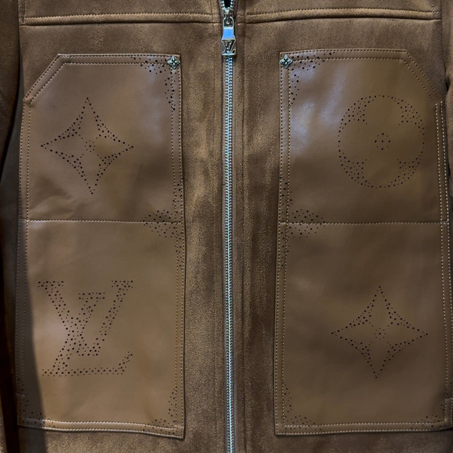 Louis Vuitton Suede Nubuck Leather Jacket