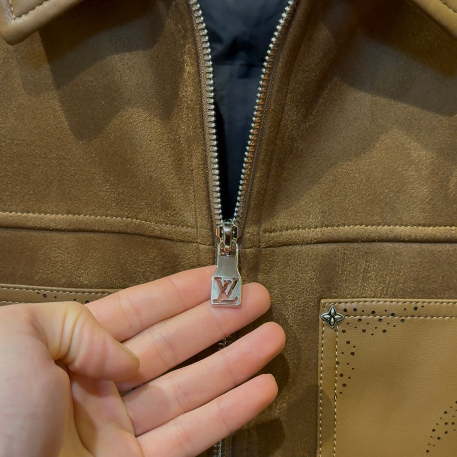 Louis Vuitton Suede Nubuck Leather Jacket