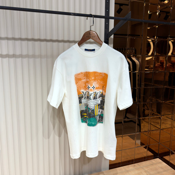 Louis Vuitton Embellished Graphic Cotton T-Shirt