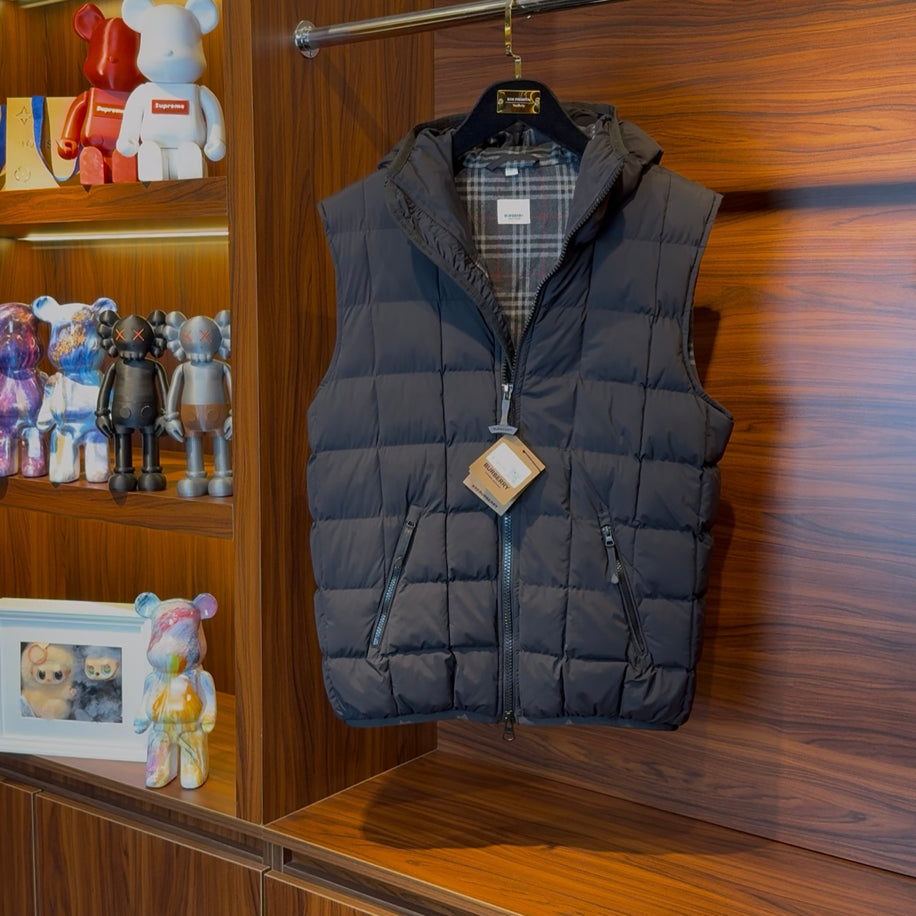 Burberry Black Coats & Vests