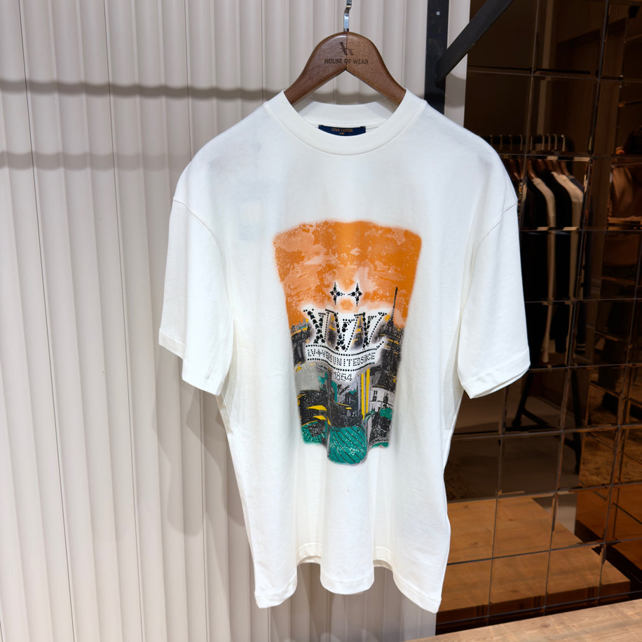 Louis Vuitton Embellished Graphic Cotton T-Shirt