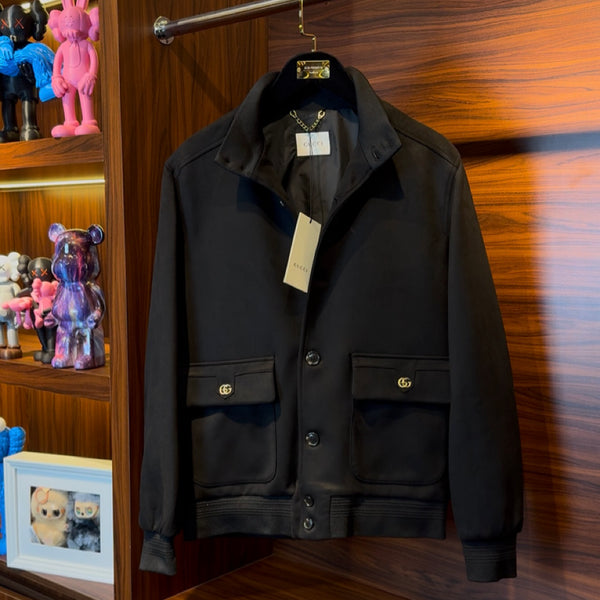 Gucci Suede Jacket Black