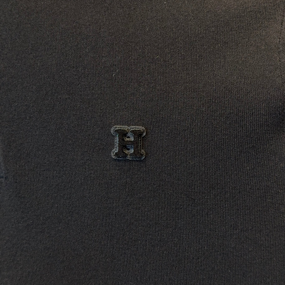 Hermes Polo Collar Knitwear Black Sweater