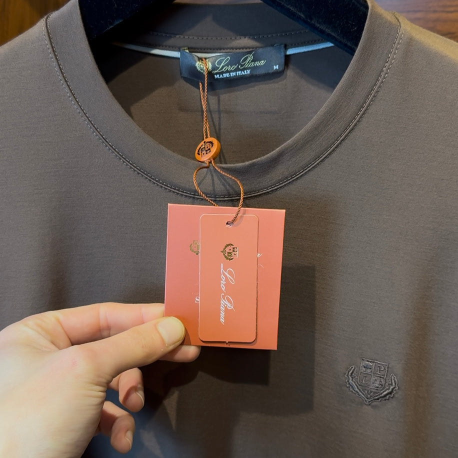Loro Piana Special Fabric Coffee Tshirt